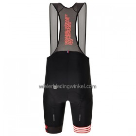 Fietsbroek Kort met Bretels 2022 Ronde van Frankrijk Kopenhagen Rood Zwart